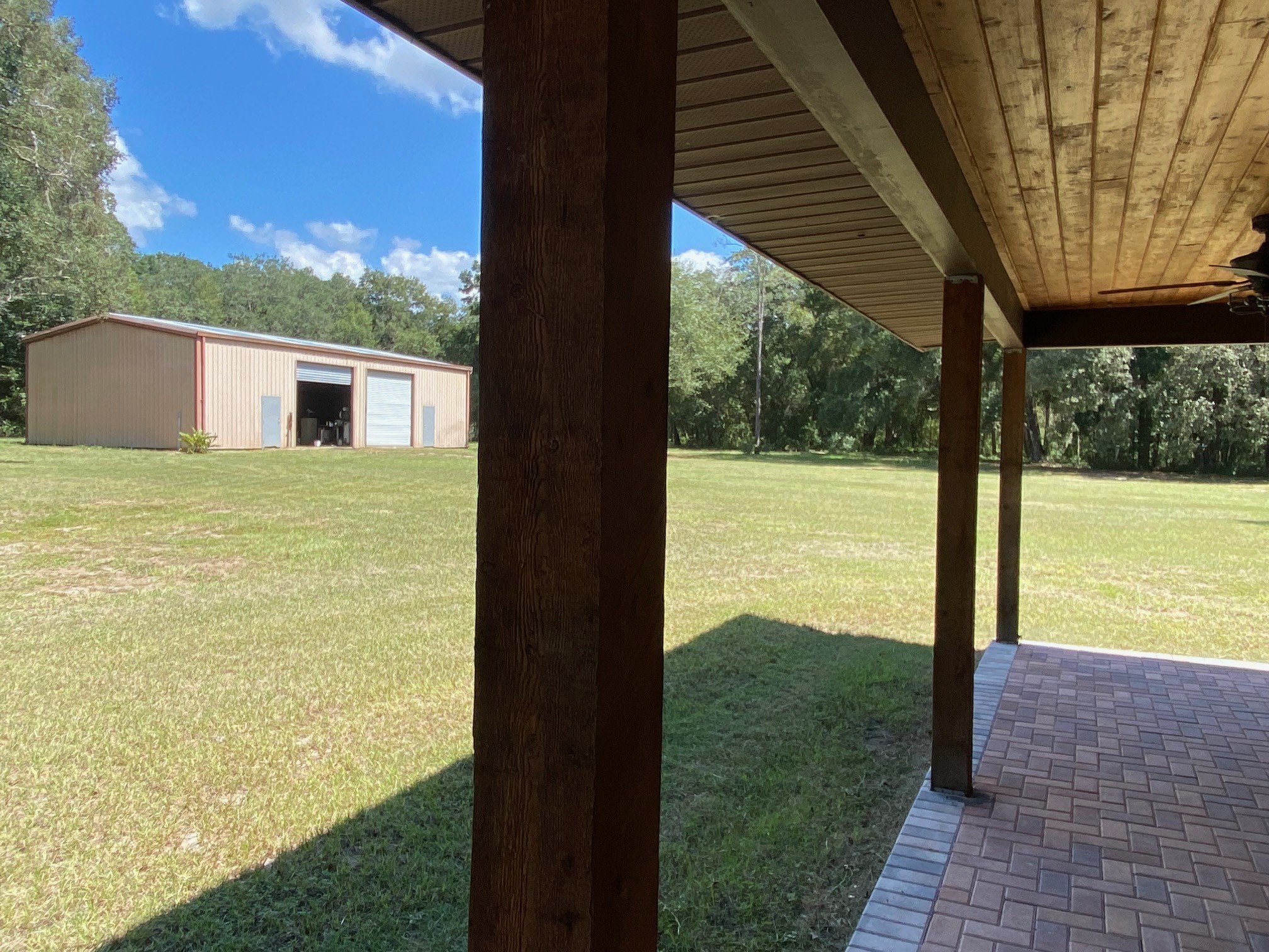 1921 Smitty Rd 10 acres just outside of THE VILLAGES Spanish Springs View from back porch to outbuilding